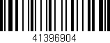 Código de barras (EAN, GTIN, SKU, ISBN): '41396904'