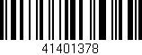 Código de barras (EAN, GTIN, SKU, ISBN): '41401378'