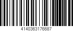 Código de barras (EAN, GTIN, SKU, ISBN): '4140363176687'