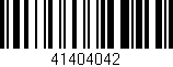 Código de barras (EAN, GTIN, SKU, ISBN): '41404042'