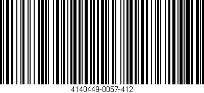 Código de barras (EAN, GTIN, SKU, ISBN): '4140449-0057-412'
