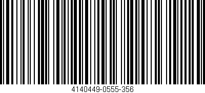 Código de barras (EAN, GTIN, SKU, ISBN): '4140449-0555-356'