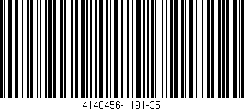 Código de barras (EAN, GTIN, SKU, ISBN): '4140456-1191-35'