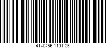 Código de barras (EAN, GTIN, SKU, ISBN): '4140456-1191-36'