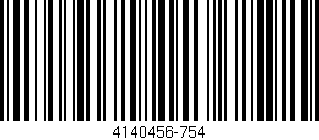 Código de barras (EAN, GTIN, SKU, ISBN): '4140456-754'