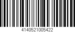 Código de barras (EAN, GTIN, SKU, ISBN): '4140521005422'