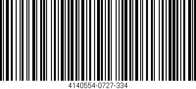 Código de barras (EAN, GTIN, SKU, ISBN): '4140554-0727-334'