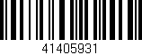 Código de barras (EAN, GTIN, SKU, ISBN): '41405931'