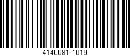 Código de barras (EAN, GTIN, SKU, ISBN): '4140681-1019'