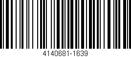 Código de barras (EAN, GTIN, SKU, ISBN): '4140681-1639'