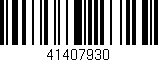 Código de barras (EAN, GTIN, SKU, ISBN): '41407930'