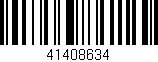 Código de barras (EAN, GTIN, SKU, ISBN): '41408634'