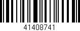 Código de barras (EAN, GTIN, SKU, ISBN): '41408741'