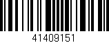 Código de barras (EAN, GTIN, SKU, ISBN): '41409151'
