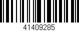 Código de barras (EAN, GTIN, SKU, ISBN): '41409285'