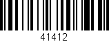 Código de barras (EAN, GTIN, SKU, ISBN): '41412'