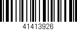 Código de barras (EAN, GTIN, SKU, ISBN): '41413926'