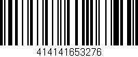 Código de barras (EAN, GTIN, SKU, ISBN): '414141653276'