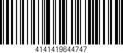 Código de barras (EAN, GTIN, SKU, ISBN): '4141419644747'