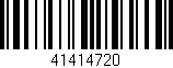 Código de barras (EAN, GTIN, SKU, ISBN): '41414720'