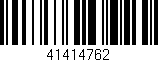 Código de barras (EAN, GTIN, SKU, ISBN): '41414762'