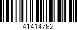 Código de barras (EAN, GTIN, SKU, ISBN): '41414782'