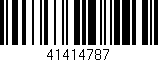 Código de barras (EAN, GTIN, SKU, ISBN): '41414787'