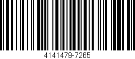 Código de barras (EAN, GTIN, SKU, ISBN): '4141479-7265'