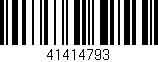 Código de barras (EAN, GTIN, SKU, ISBN): '41414793'