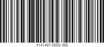 Código de barras (EAN, GTIN, SKU, ISBN): '4141497-0555-356'