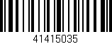 Código de barras (EAN, GTIN, SKU, ISBN): '41415035'