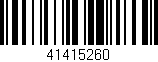 Código de barras (EAN, GTIN, SKU, ISBN): '41415260'