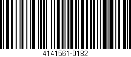 Código de barras (EAN, GTIN, SKU, ISBN): '4141561-0182'