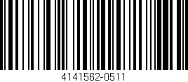 Código de barras (EAN, GTIN, SKU, ISBN): '4141562-0511'