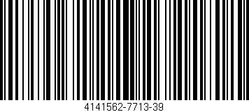 Código de barras (EAN, GTIN, SKU, ISBN): '4141562-7713-39'