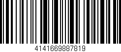 Código de barras (EAN, GTIN, SKU, ISBN): '4141669887819'