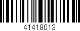 Código de barras (EAN, GTIN, SKU, ISBN): '41418013'