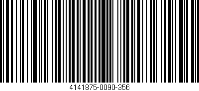 Código de barras (EAN, GTIN, SKU, ISBN): '4141875-0090-356'