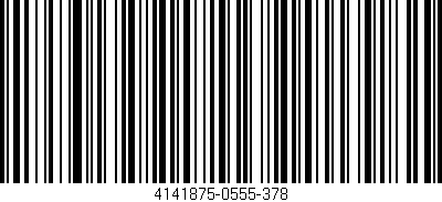 Código de barras (EAN, GTIN, SKU, ISBN): '4141875-0555-378'