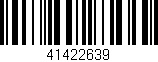 Código de barras (EAN, GTIN, SKU, ISBN): '41422639'