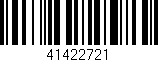 Código de barras (EAN, GTIN, SKU, ISBN): '41422721'