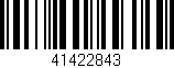 Código de barras (EAN, GTIN, SKU, ISBN): '41422843'