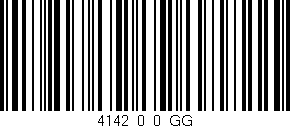 Código de barras (EAN, GTIN, SKU, ISBN): '4142_0_0_GG'