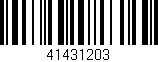 Código de barras (EAN, GTIN, SKU, ISBN): '41431203'