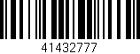 Código de barras (EAN, GTIN, SKU, ISBN): '41432777'