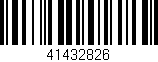 Código de barras (EAN, GTIN, SKU, ISBN): '41432826'