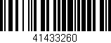 Código de barras (EAN, GTIN, SKU, ISBN): '41433260'