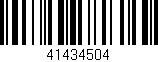 Código de barras (EAN, GTIN, SKU, ISBN): '41434504'