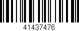 Código de barras (EAN, GTIN, SKU, ISBN): '41437476'
