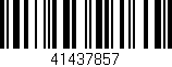 Código de barras (EAN, GTIN, SKU, ISBN): '41437857'